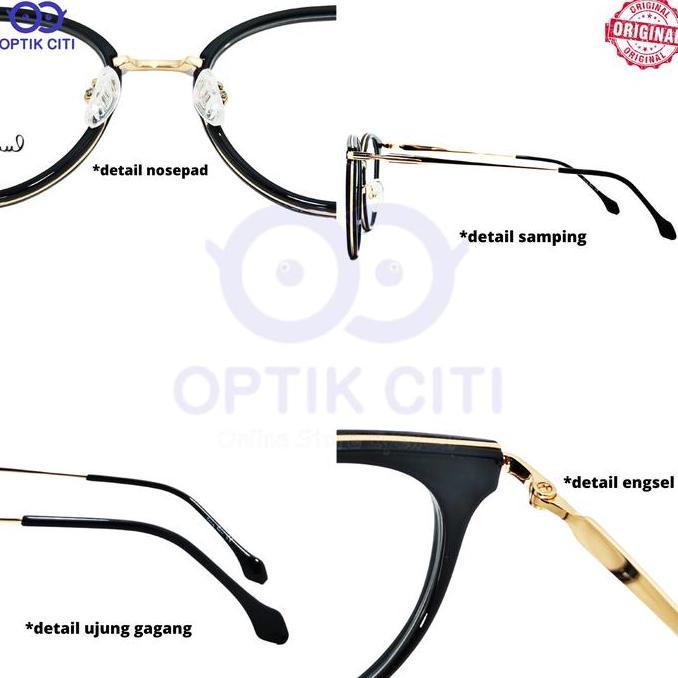 Sale Frame Kacamata Wanita Bulat Lucy Law Ringan Original Y1664