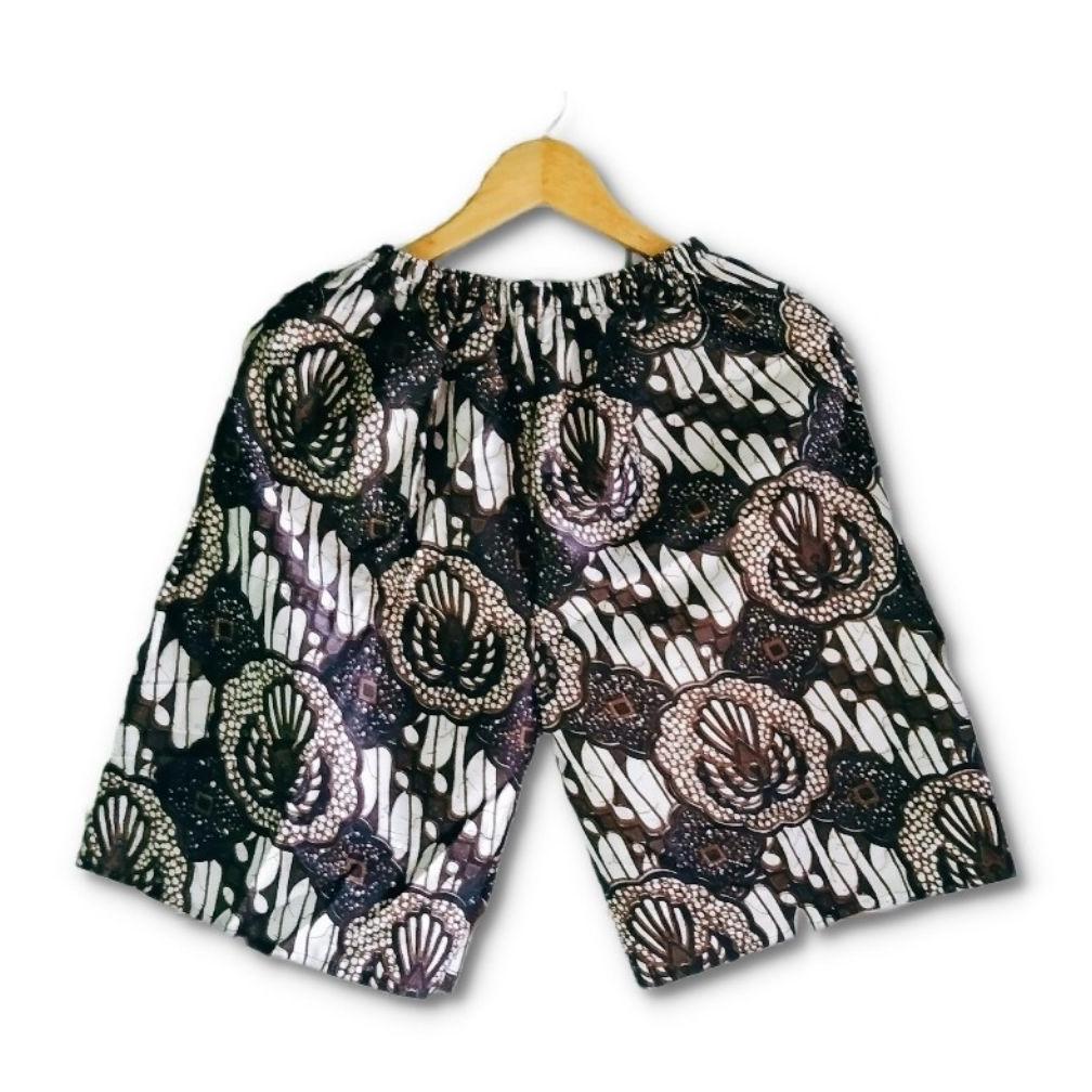 Premium Celana Pendek Batik Pria & Wanita Rayon Dewasa