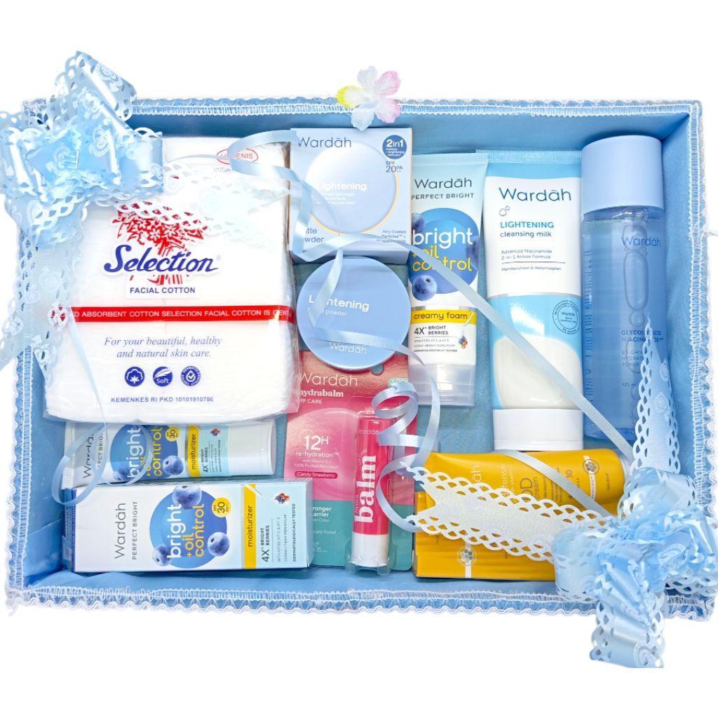 Wardah Paket Seserahan Lengkap/ Wardah Hantaran Nikah / Paket Kosmetik Seserahan/ Parsel Wardah