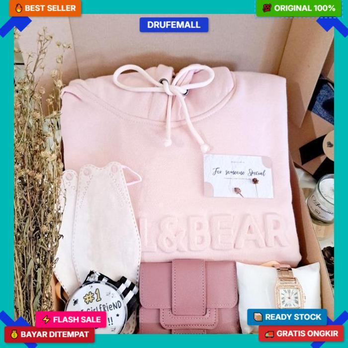 Hampers Hoodie Cewek Girly Edition/ Kado Ulang Tahun Cewek / Kado Wisuda / Gift Box Ready Stock