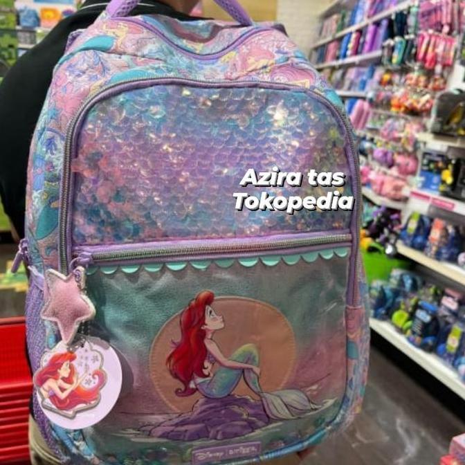 NEW BACKPACK SMIGGLE DISNEY ORIGINAL MERMAID ARIEL- TAS ANAK PEREMPUAN SD ORI