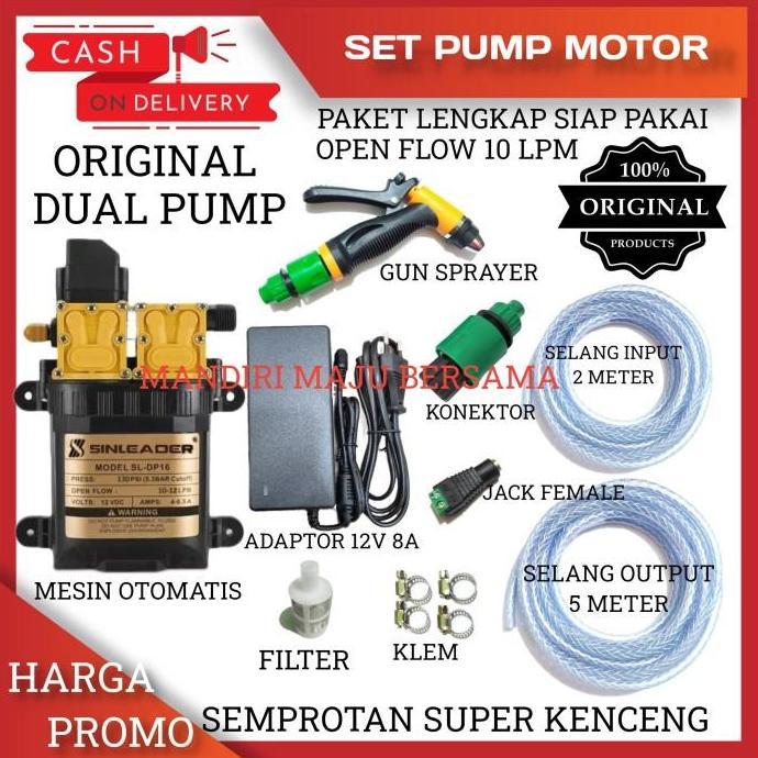 ALAT CUCI MOTOR MOBIL AC DOUBLE POMPA SINLEADER 12LPM HIGH PRESSURE FORSALE!