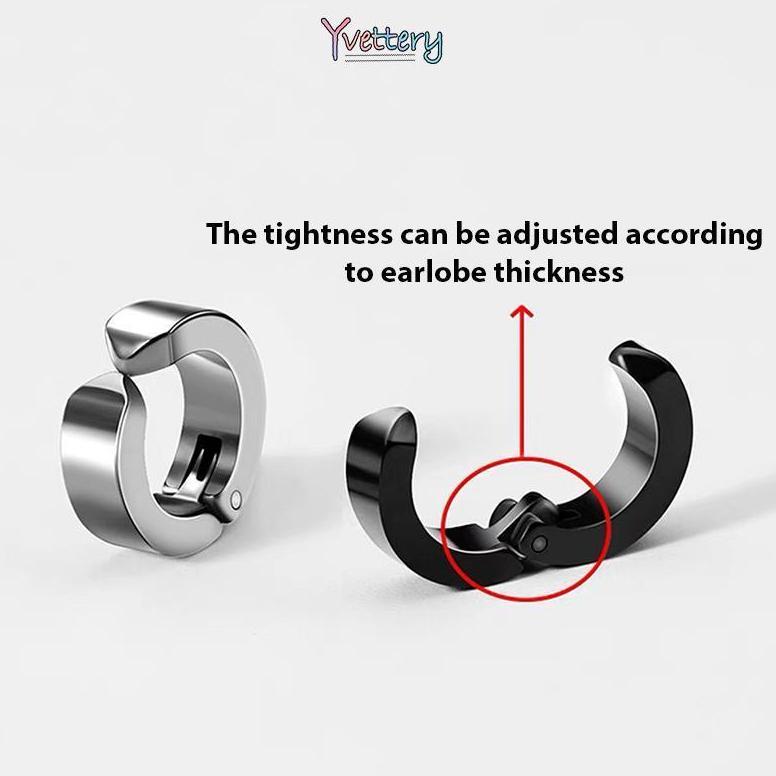 WAJIB PUNYA COD ANTING MAGNET / ANTING BULAT TANPA LUBANG TELINGA PALSU BAHAN ANTING TITANIUM STEEL 