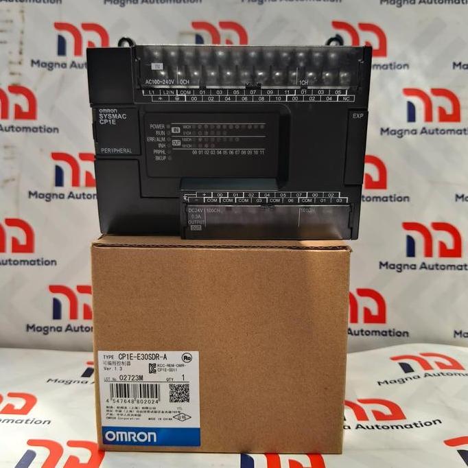 BEBAS ONGKIR - OMRON PLC CP1E-E30SDR-A PLC OMRON CP1E E30SDR A