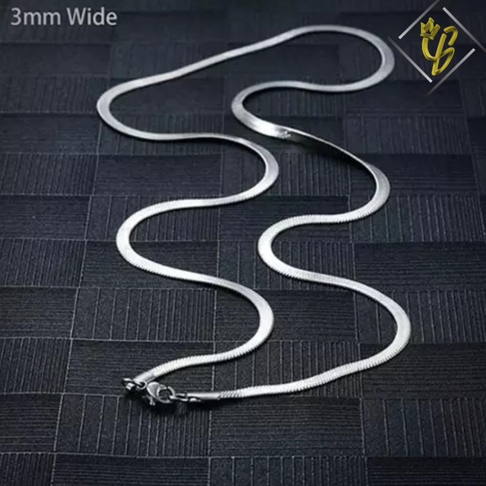 ORIGINAL KALUNG TITANIUM PRIA ANTI KARAT WARNA SILVER PERAK EMAS PUTIH COWOK ASLI RANTAI RANTE KEREN