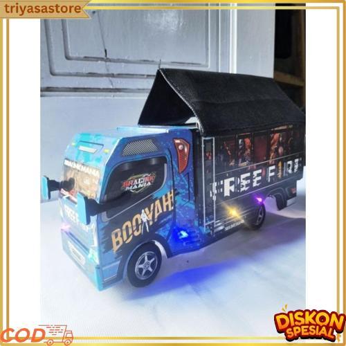 Miniatur Truk Oleng Kayu Full Lampu Kelip Harga Murah Dijamin Bagus