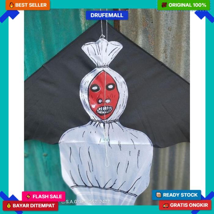Layangan Kain / Layangan Hias / Layangan Pocong / Layangan Kuntilanak Produk Berkualitas Tinggi