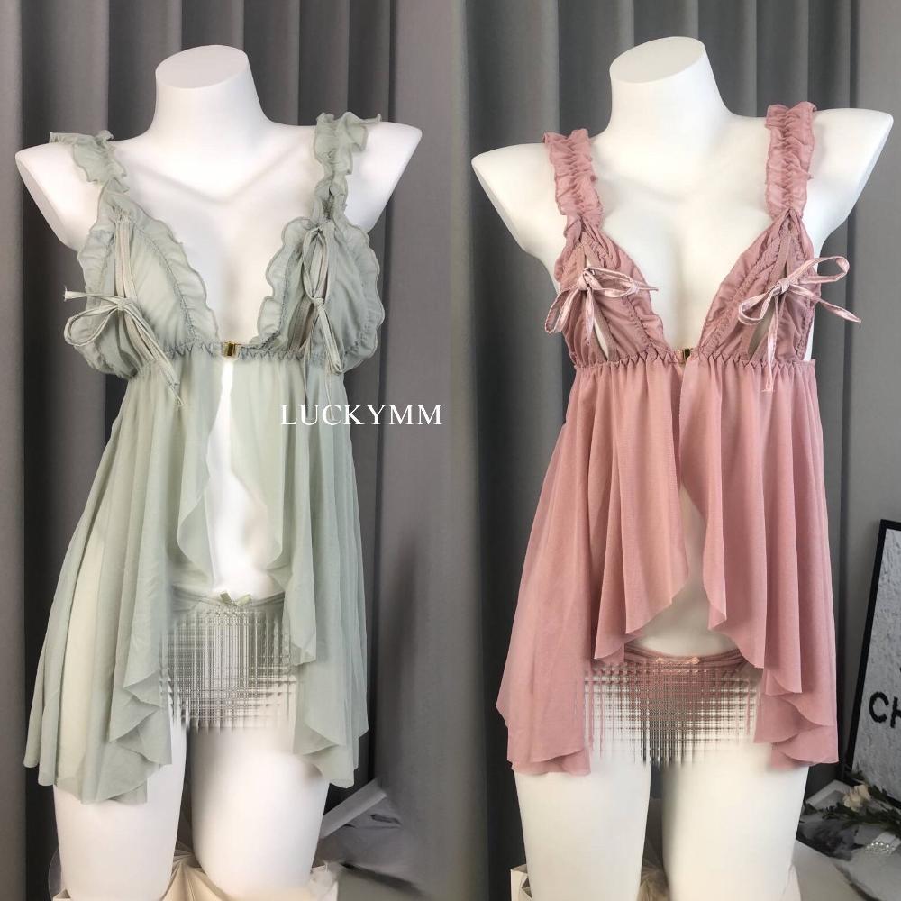 Murah  Luckymm Sexy Lingerie Dress Transparan Baju Tidur Lingerie Wanita / Lingerie Sexy Wanita / Ba