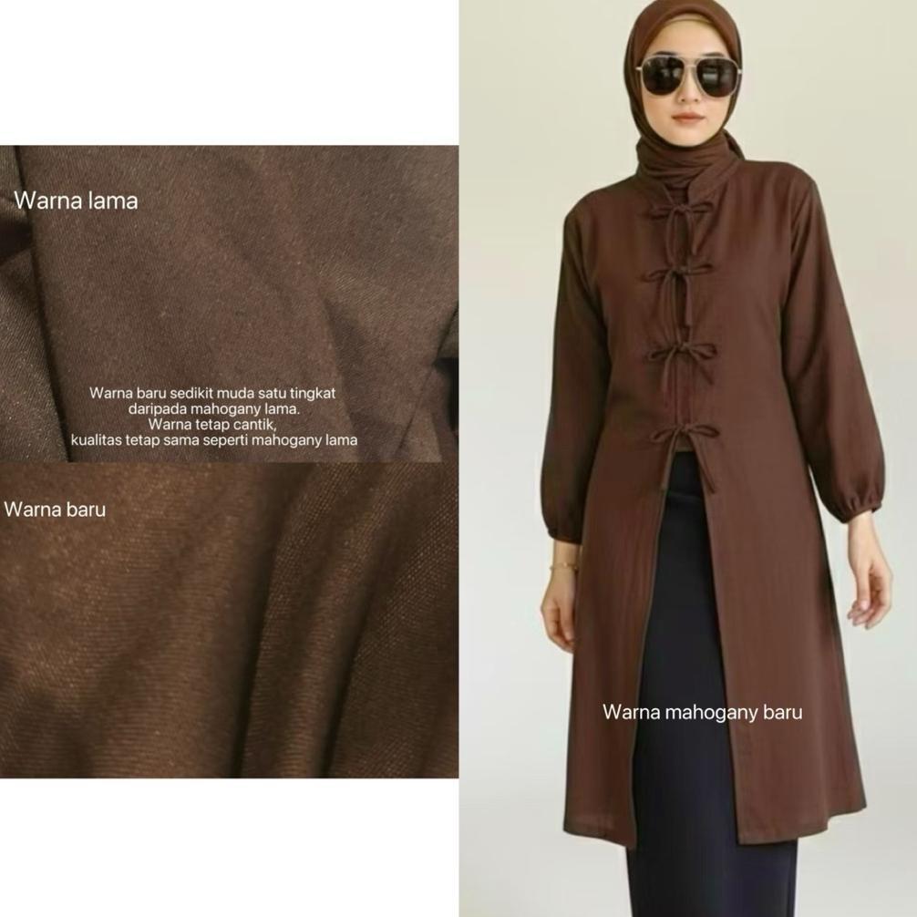 Hemat Sorai Long Tunik/ Katun Poplin ( Edisi Lebaran )