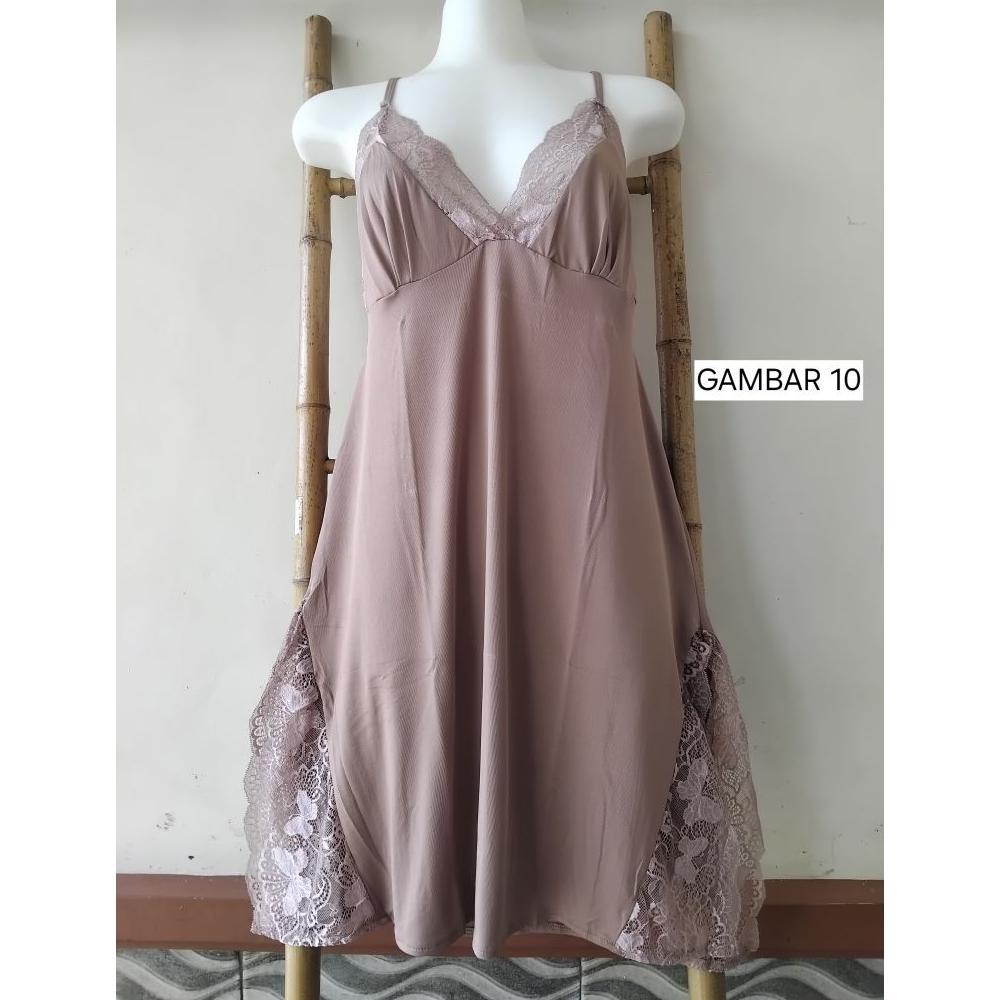Premium Lingeri Baju Tidur Spandek Adem Lembut