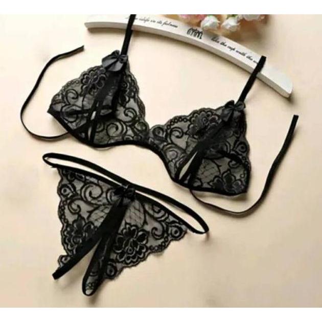 Limited Sexy Lingerie Bra Dan G String Set /Lingeria Pakain Dalam Wanita Murah