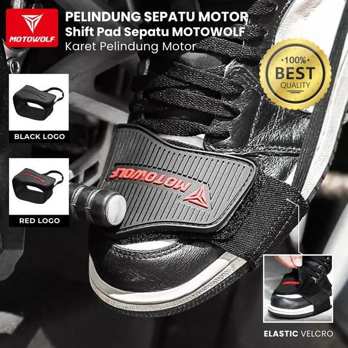 Pelindung Sepatu Motor Outdoor Shift Pad Sepatu MOTOWOLF Karet Pelindung Motor