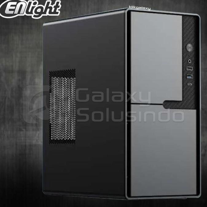 ENLIGHT EN-220 M-ATX Slim PC Case + PSU ENLIGHT 300Watt Casing Komputer