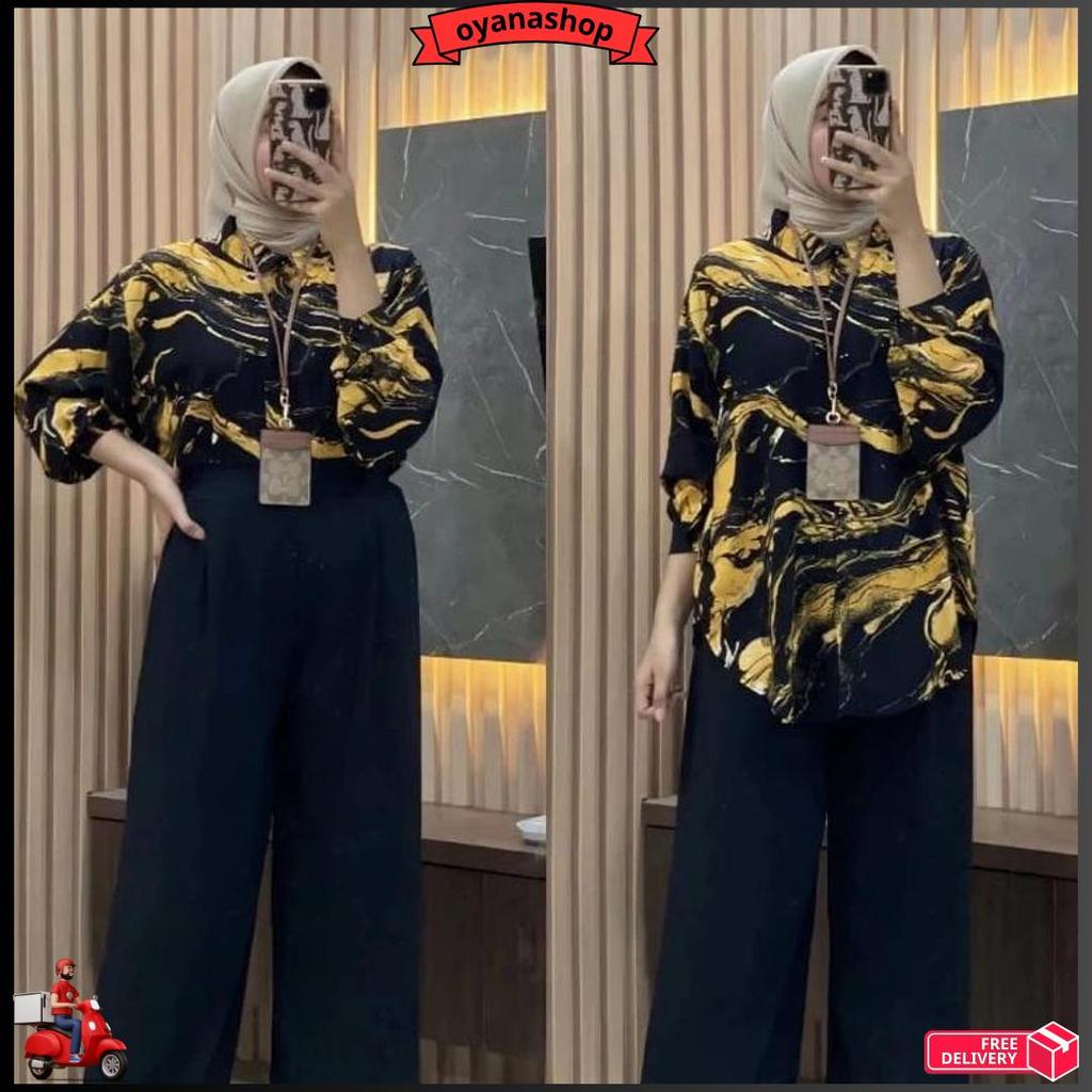 One Set Rayon Mix Crinkel/Luxury Kanya Set Murah/Pakaian Wanita Terbaru/Pakaian Wanita Baju Dan Cela