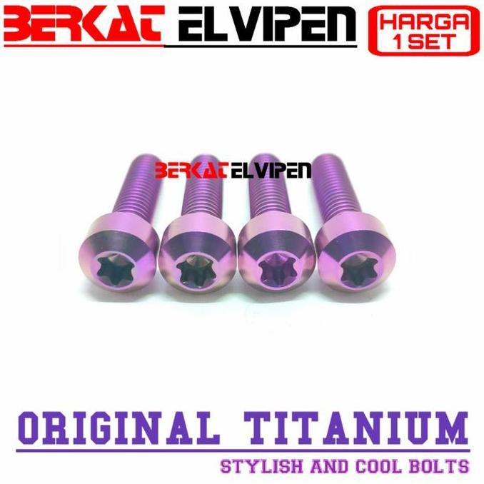Baut Titanium Penjepit Raiser Stang Beat Street Pcx Lokal 150 160 Adv
