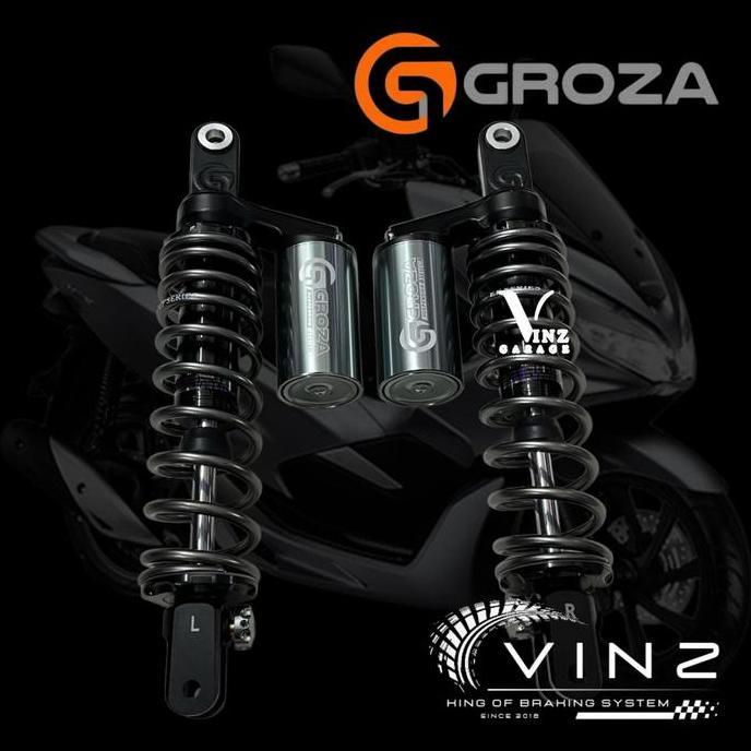 Shock Groza EF Series PCX 150 350 Mm Black // Shock Groza PCX Black Ef Series Orinal By Groza