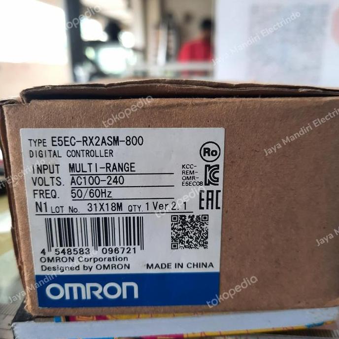 Digital Cotroller Omron E5Ec-Rx2Asm-800 / E5Ec Rx2Asm 800 Asli