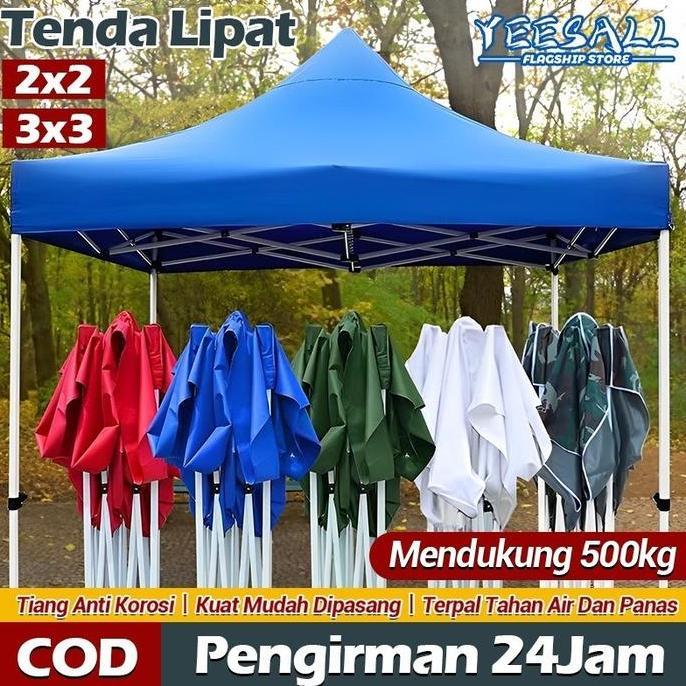 Tenda Lipat 3X3 2X2 Tenda Jualan Tenda Bazar Outdoor Tenda Gazebo 1200D Tenda Dagang Otomatis