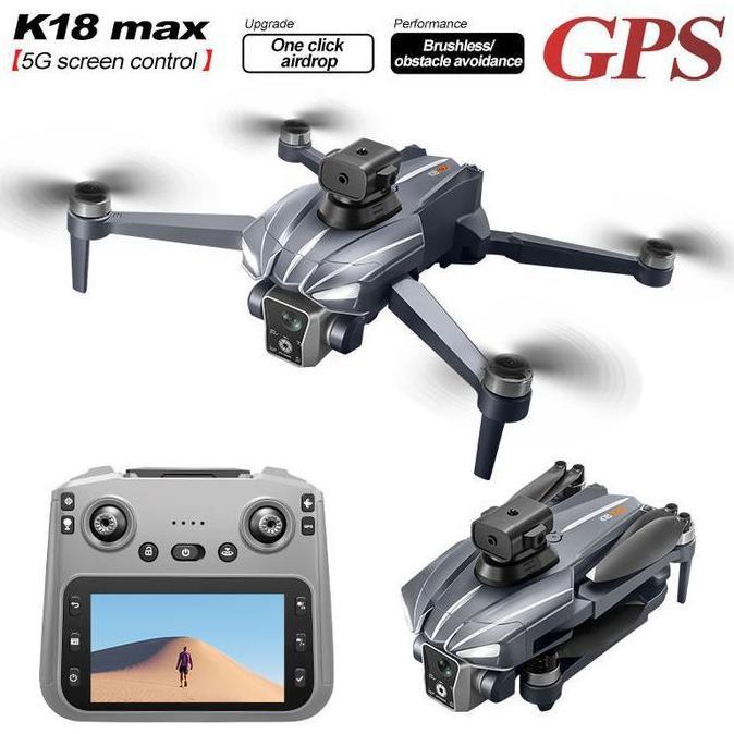 New K18 MAX GPS Airdrop Drone Fishing Laser Obstacle Avoidance Optical Flow Rc Screen Remote Control