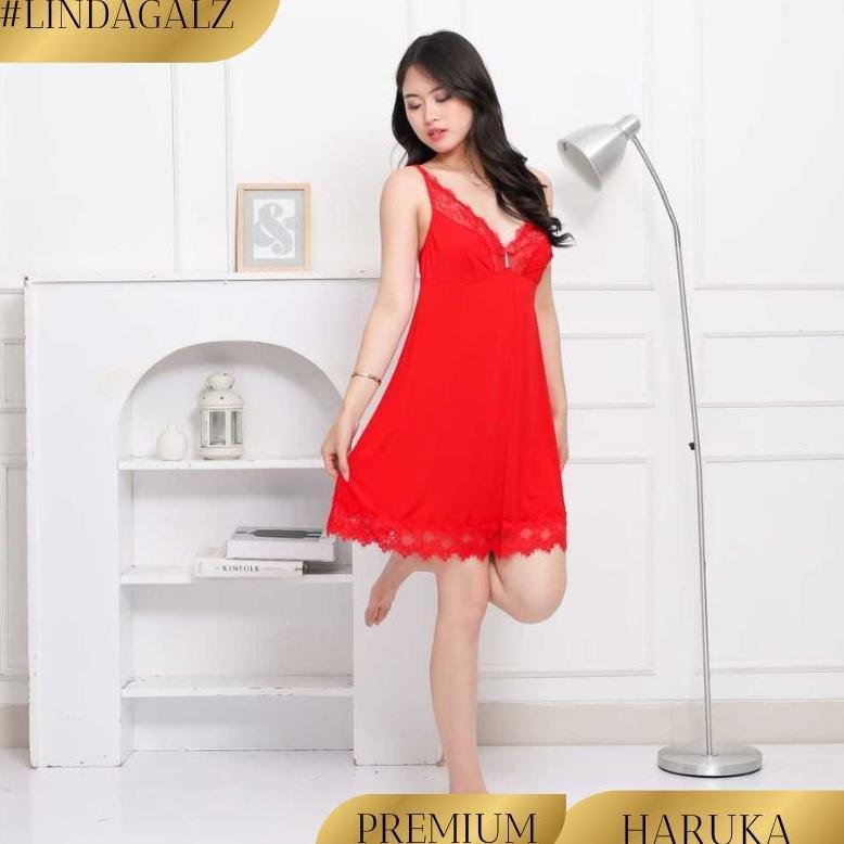 Premium Lindagalz Haruka Sexy Lingerie Big Size Jumbo 2317 Baju Tidur Wanita Dinas Malam Lingerie Pr