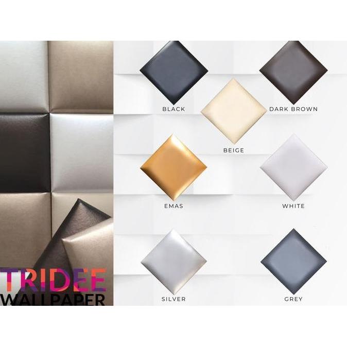 Leather Headboard Wallpanel Sticker | Panel Kulit Kasur Stiker Dinding