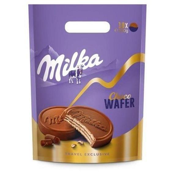 MILKA CHOCO WAFER POUCH 300gram isi 10 pcs asal Eropa Cokelat Coklat SALE
