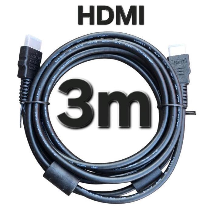 3MTR KABEL HDMI HDMI TV PROYEKTOR STB SET TOP BOK BOX TV LED LCD KOMPUTER LAPTOP CPU MONITOR AUDIO V