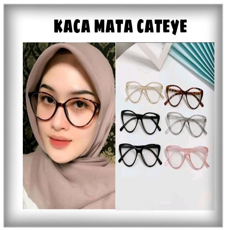 ORIGINAL KACA MATA CATEYE/KACAMATA ANTI RADIASI/KACAMATA WANITA KOREA/KACAMATA REMAJA