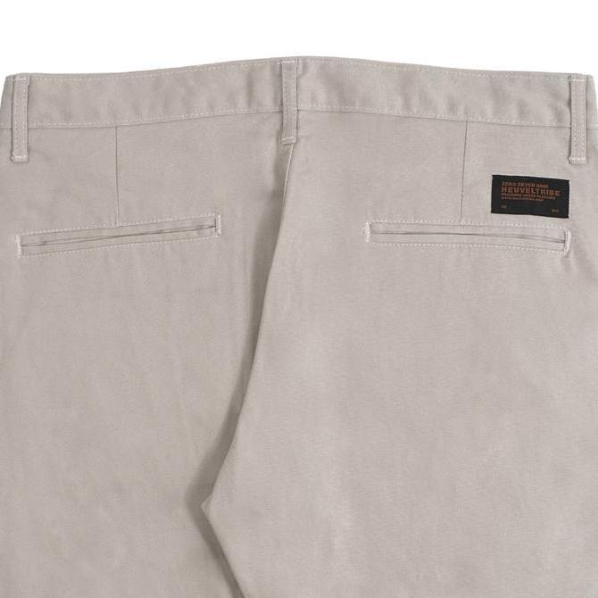 Heuvel Tribe Chino Pants Lph 2301.027 Cream Twill Pria Celana Navy Panjang Hitam Slim Fit Casual Den