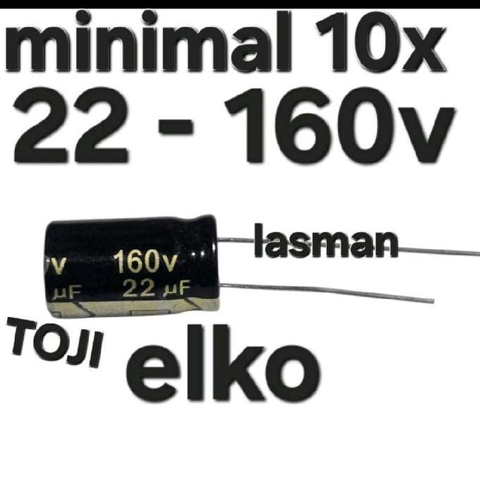 ( 22UF 160V ) ELKO ELCO 160V22UF 160V 22 UF MF MICRO UF 22MF 22UF 22MICRO 22MIKRO 22 MIKRO UF 160 10