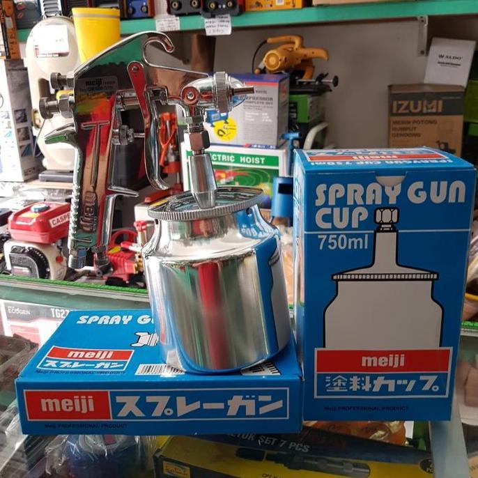 TERBARU - MEIJI AIR SPRAY GUN F75 TABUNG BAWAH F-75 GUN CAT F 75