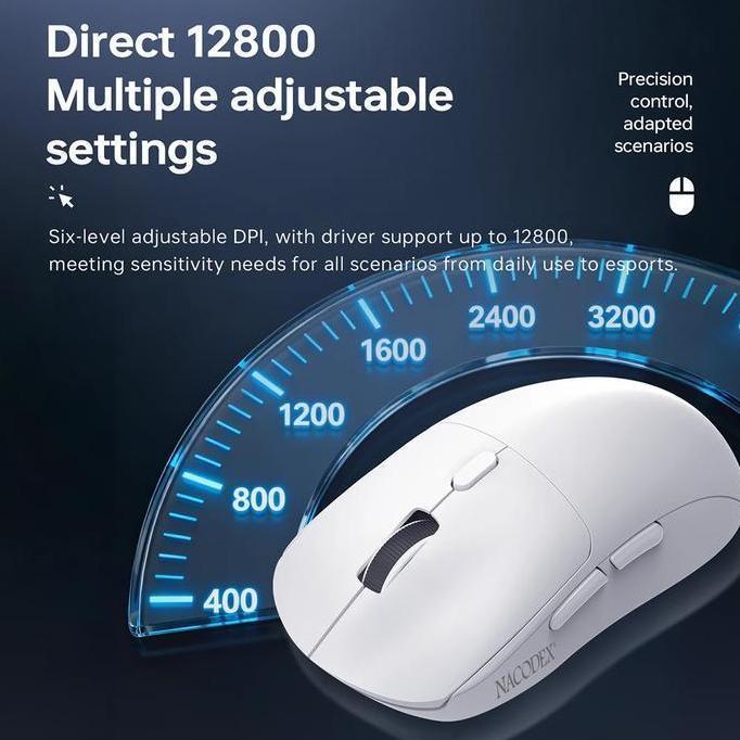 HARGA DISC - Ajazz NJ07 | NJ 07 | NJ-07 Lightweight Tri-mode Wireless Gaming Mouse