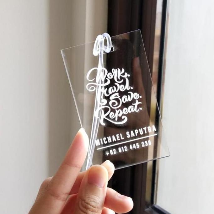 Custom Bag Tag Akrilik | Luggage Tag Acrylic | Travel Luggage Tag