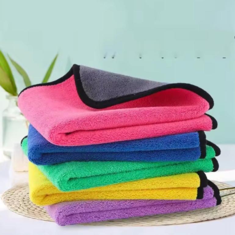 CUCI GUDANG Kain Lap Microfiber premium handuk mini /Kain Lap Serap dan Halus Kain Lap Micro Fiber M