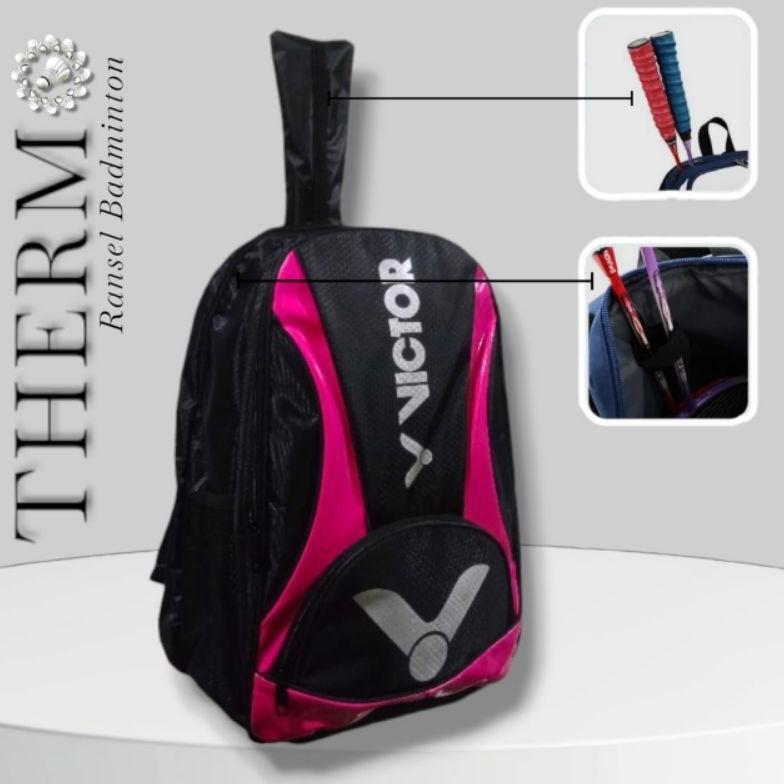 PROMO TERBARU TERLARIS / Tas olahraga / Tas raket ransel / Tas raket gendong / Tas raket VCTOR badmi