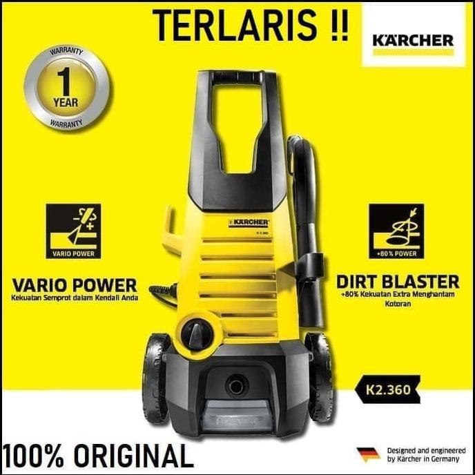 Karcher K2 .360 Jet Cleaner Mesin Cuci Mobil dan Motor High Pressure | Karcher K2.360 original