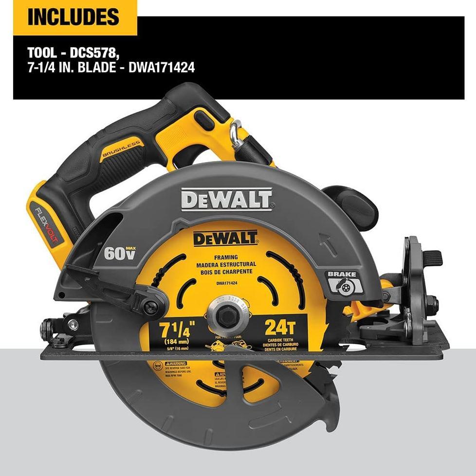 Mesin Potong Kayu Circular Saw Cordless 60V DCS578X2 DEWALT DCS 578 ready