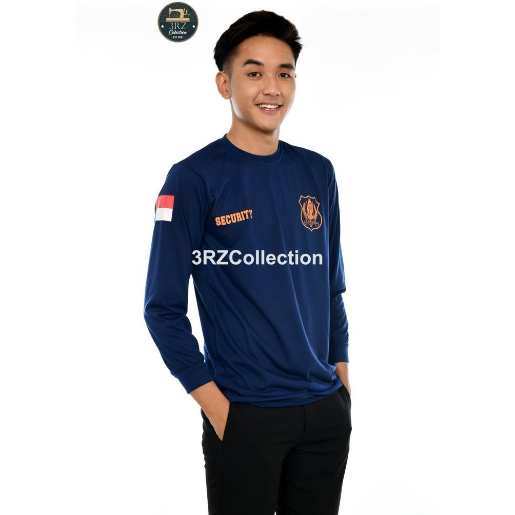 Grade Ori Security Satpam Kaos Satpam Lengan Panjang Kaos Security Panjang Leher Standar Baju Kaos S