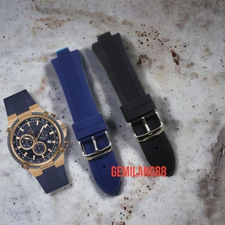 Strap Tali  Jam Tangan GC Y24006G7 tali jam Guess Collection rubber Y24008G original