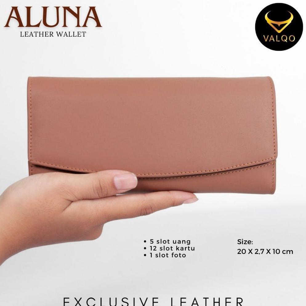 flash sale valqo aluna dompet kulit kulit sapi dompet wanita perempuan dompet panjang dompet kartu