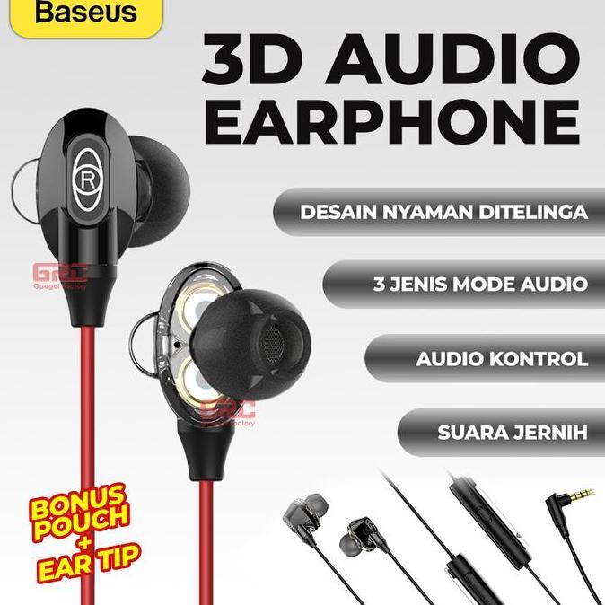 NEW BASEUS GAMING EARPHONE H08 SURROUND 3D FORTNITE PUBG GAMO ORI