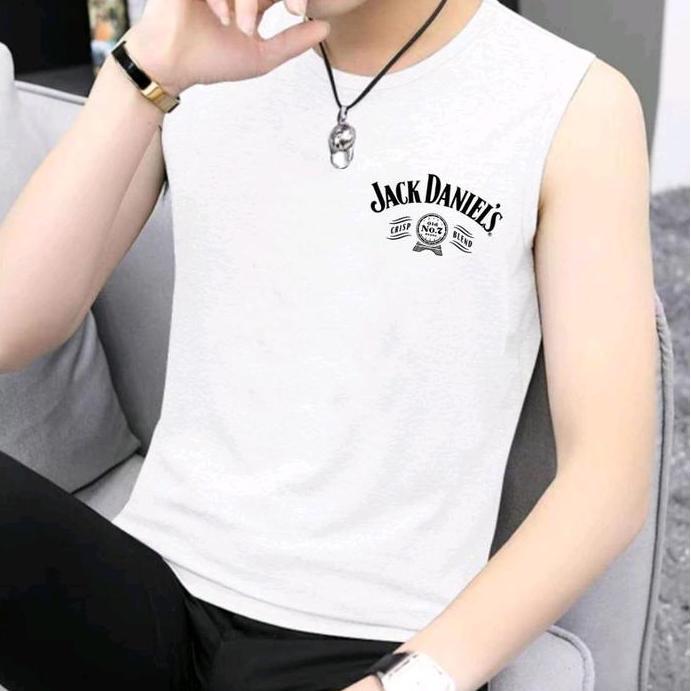 singlet pria logo danils singlet tanpa lengan singlet lekbong singlet murah Kaos Oblong