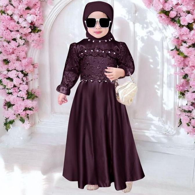 NEW GAMIS INARA KIDS (3-5TAHUN)(6-8TAHUN)(9-11TAHUN) DRESS ANAK PEREMPUAN MEWAH / GAUN PESTA ANAK PE
