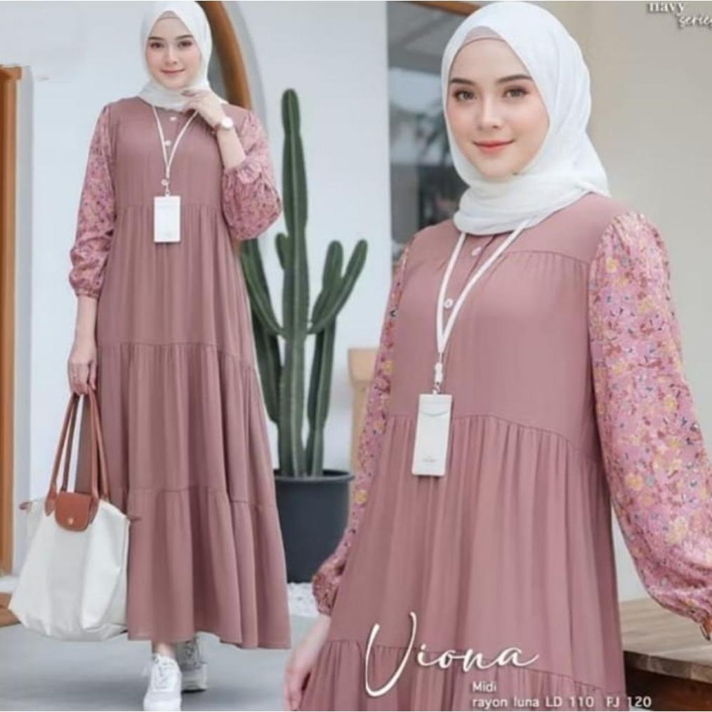 CUCI GUDANG GAMIS MOTIF BUNGA TERBARU 2026 GAMIS LEBARAN WANITA JUMBO