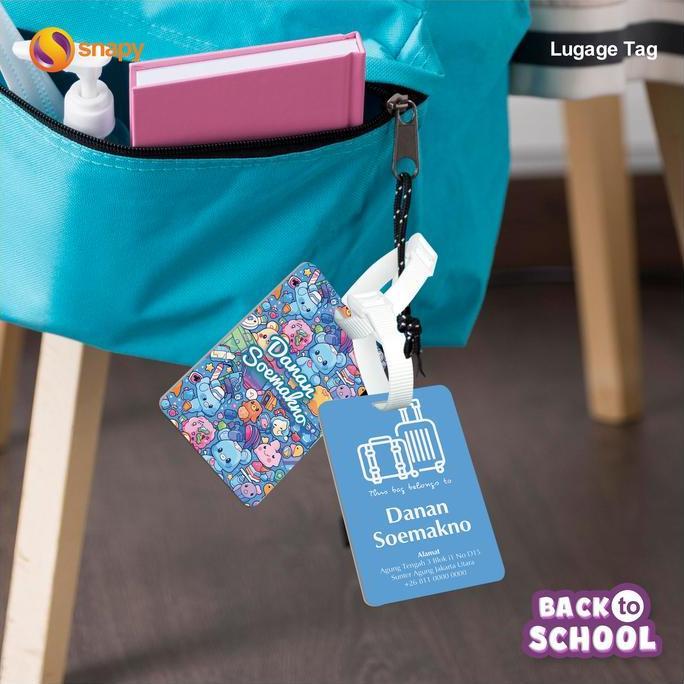 Luggage Tag Name Tag Tas Label Koper Nama ID Card Tas Custom acrylic