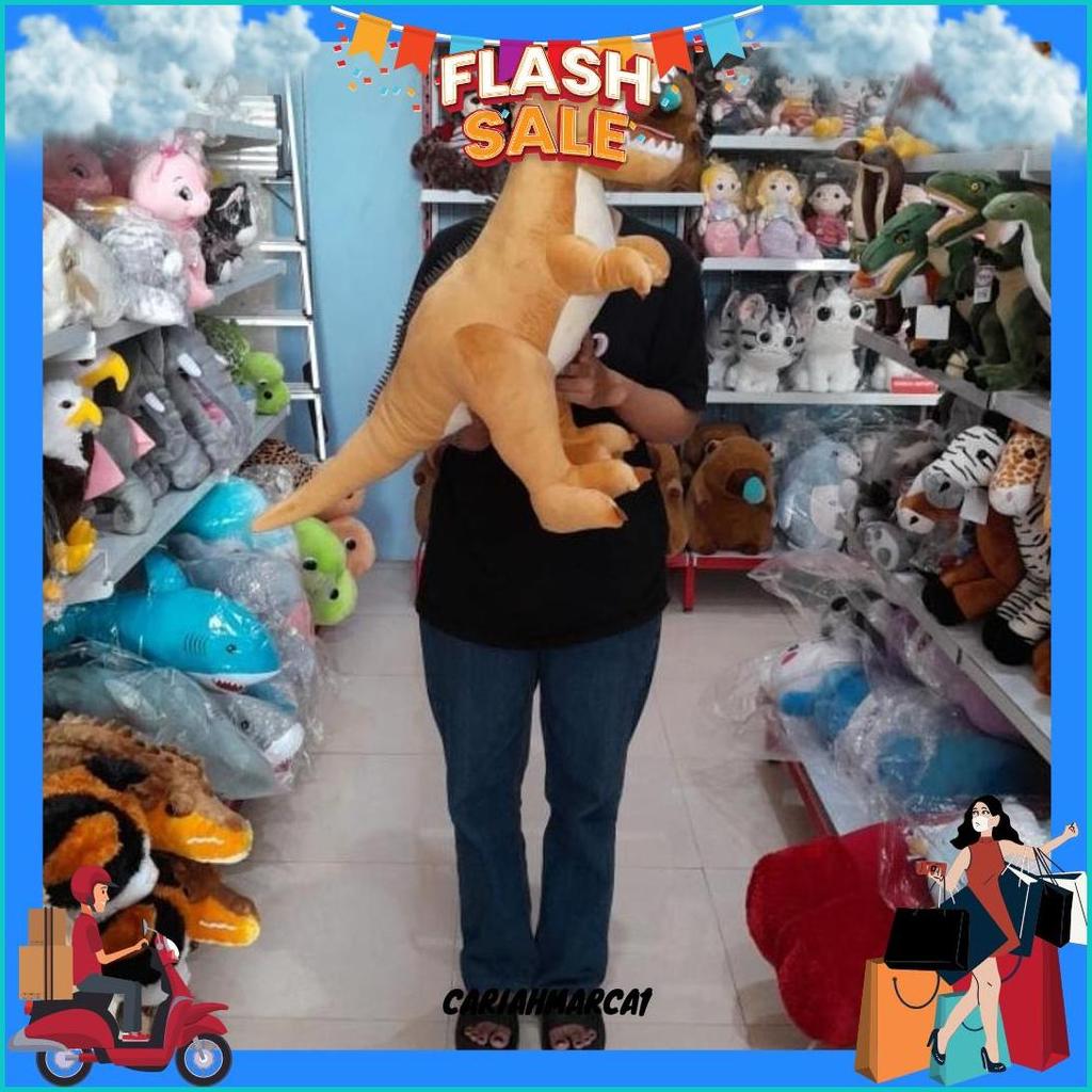 Boneka Dinosaurus Dinosaurs Dino Tirex T-Rex T Rex Besar Jumbo Tidak Kaleng-Kaleng