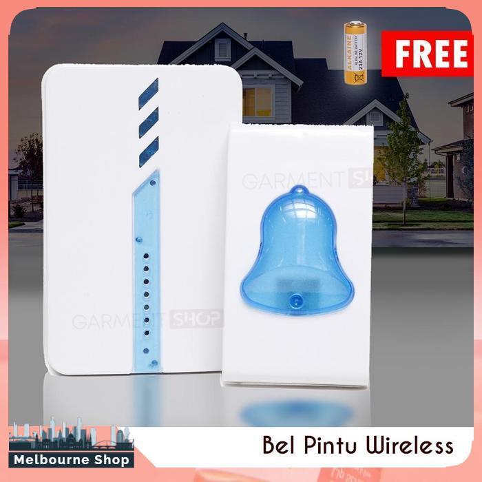 Bel Pintu Wireless Listrik Baterai Door Bell 18 Musik Bel Rumah Tanpa Kabel Waterproof Merek Kotakin