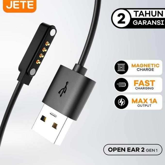 JETE Magnetic Charger Open Ear 2 - Open Fast Original (TERBAIK) (TERBARU) (TERMURAH)