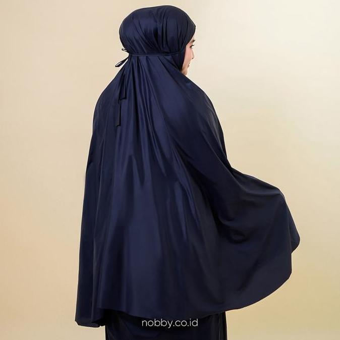 Nobby Mecca Mukena Travel Polos Dewasa Bahan Parasut Korea