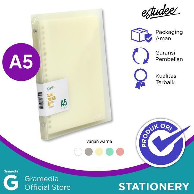 Estudee Slim Binder Note A5 Ivory